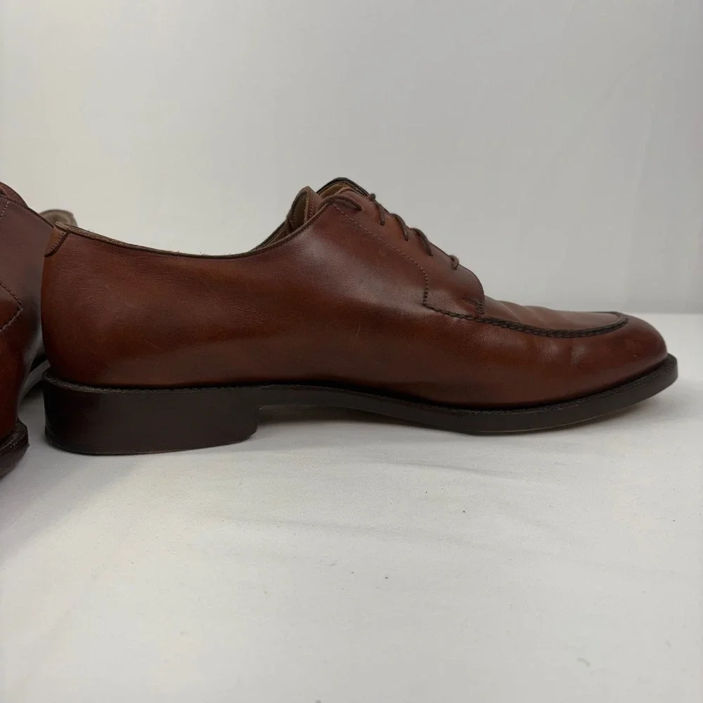 Cole Haan Men's Brown Leather Split Toe Lace Up Derby Dress Shoes Size 13